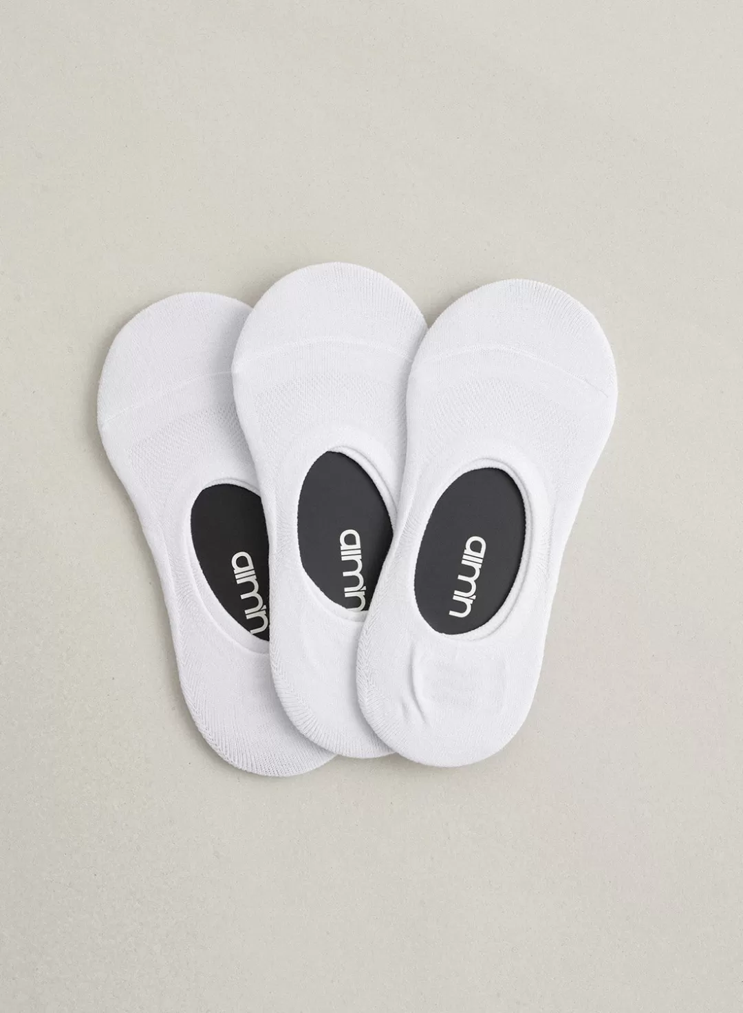 AIM’N 3-Pack Invisible Workout Socks White Outlet