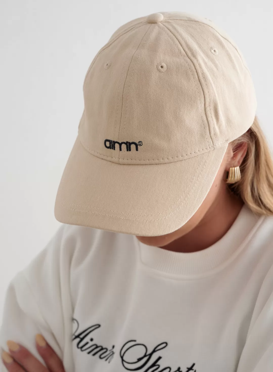 AIM’N Small Logo Cap Beige Online