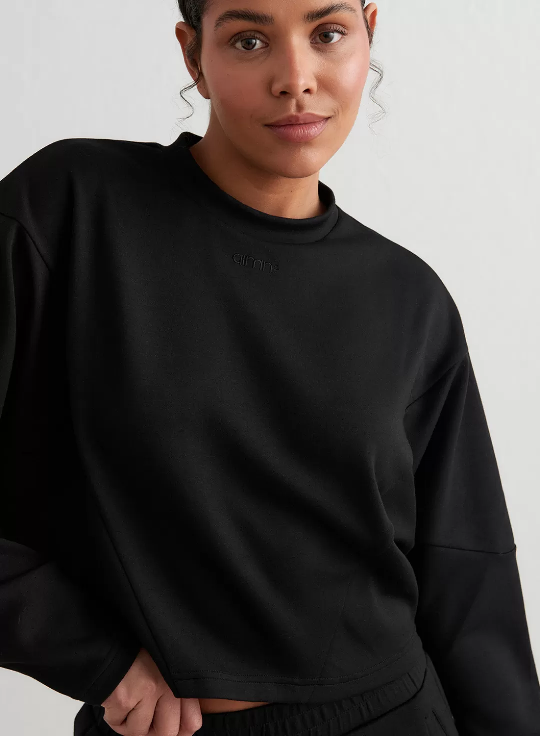 AIM’N Comfy Block Sweatshirt Black Hot