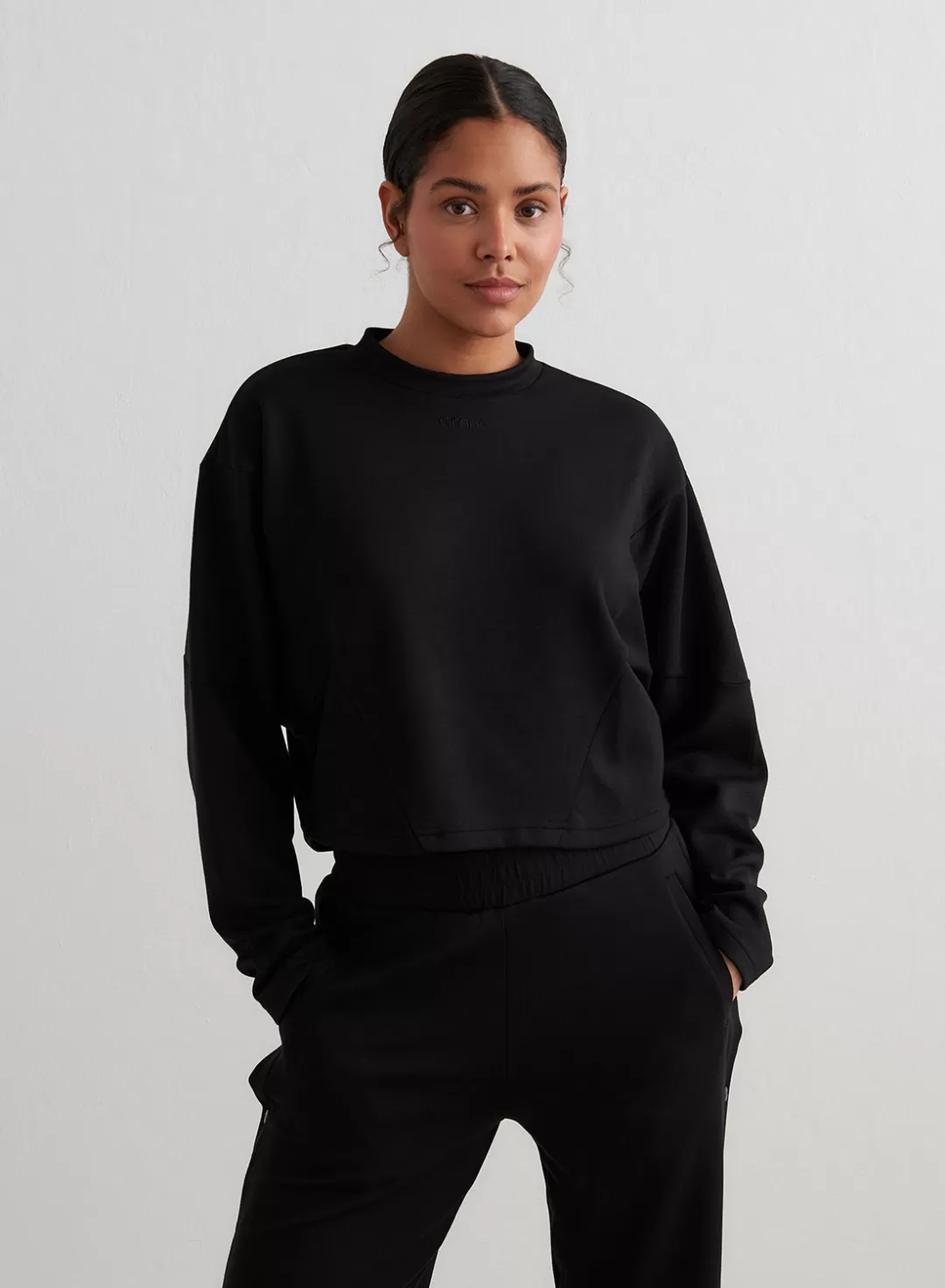 AIM’N Comfy Block Sweatshirt Black Hot