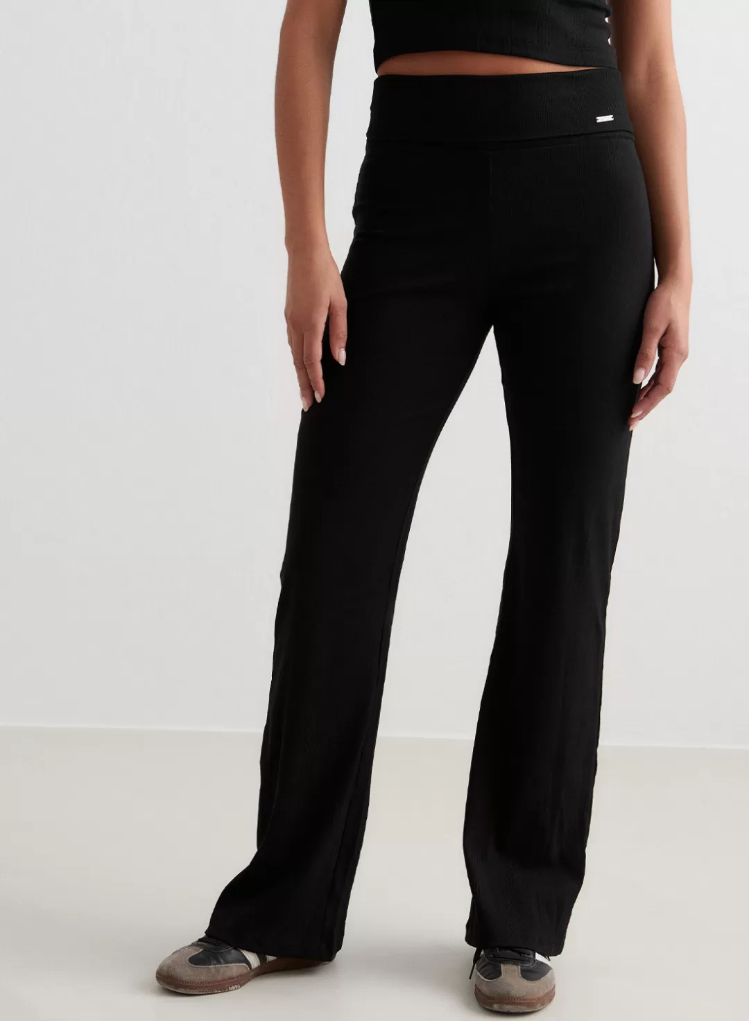 AIM’N Ease Ribbed Pants Black Sale