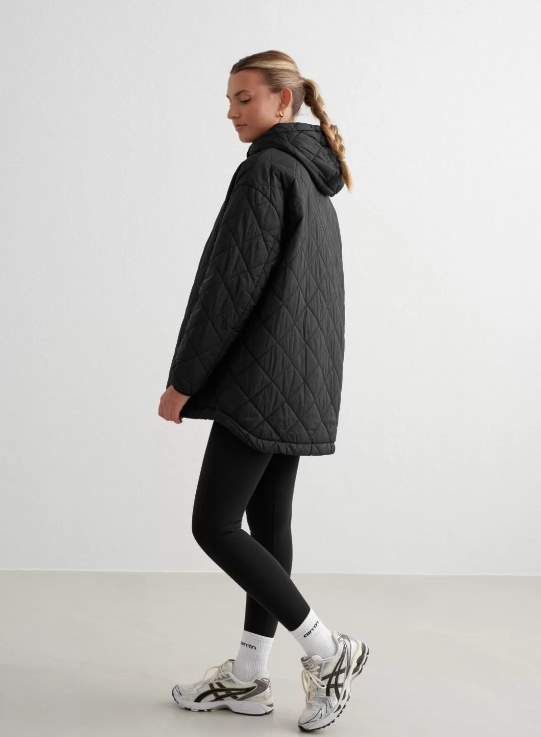 AIM’N Oversized Quilted Anorak Black Shop