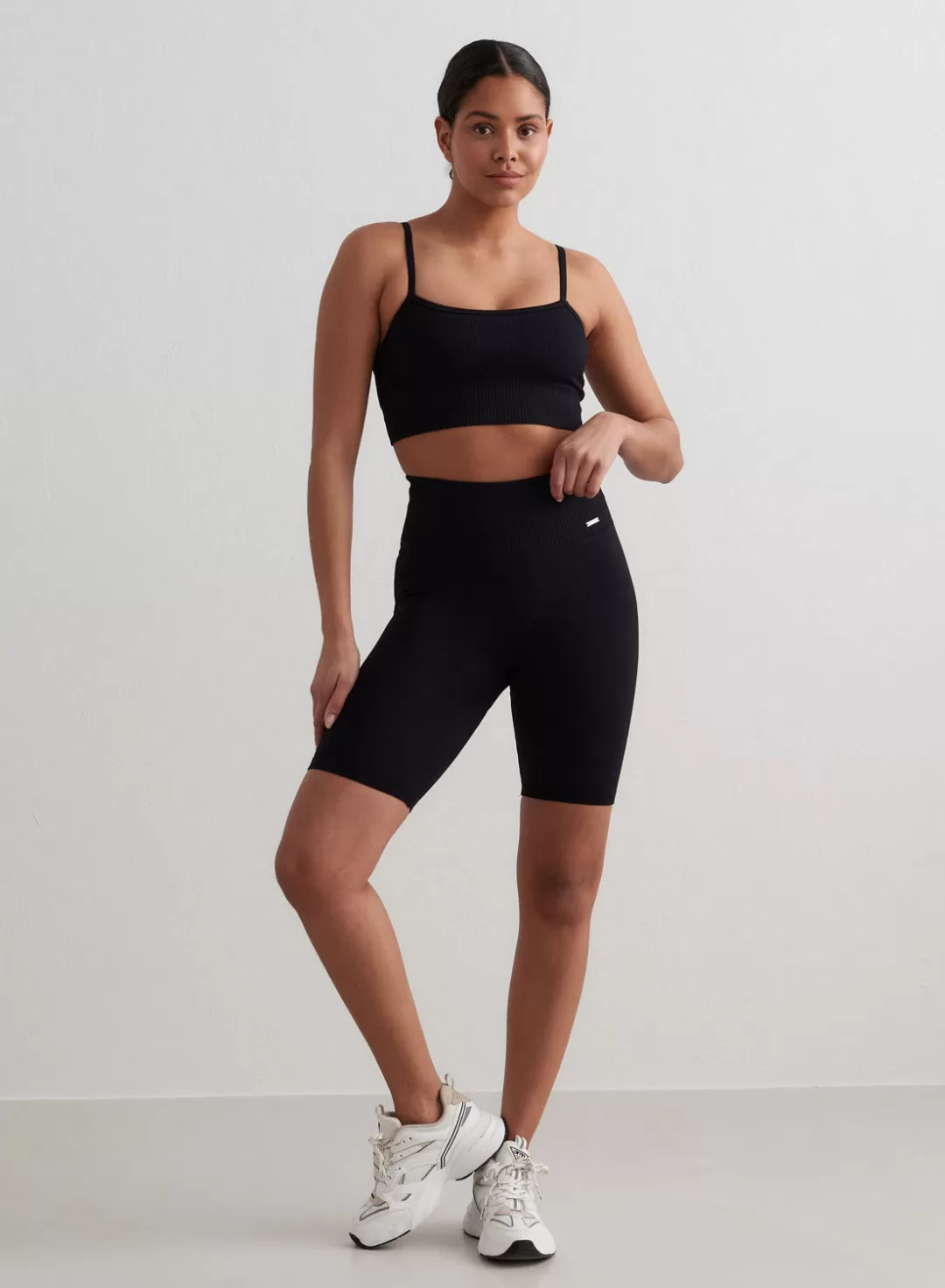 AIM’N Ribbed Seamless Biker Shorts Black Shop