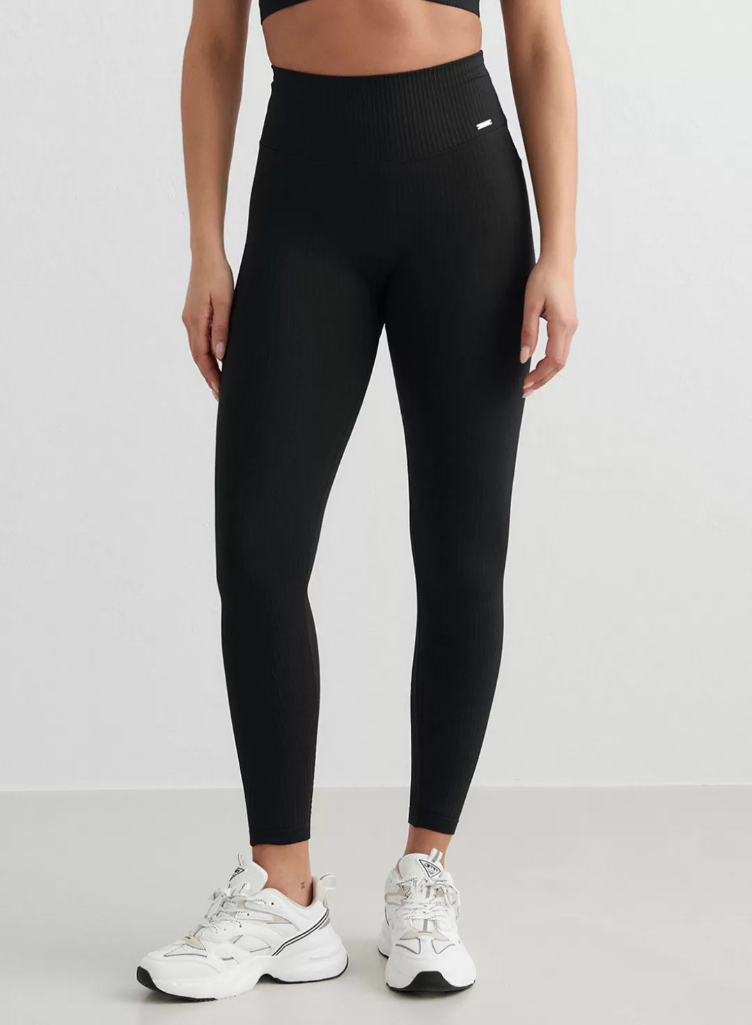 AIM’N Ribbed Seamless Tights Black Clearance