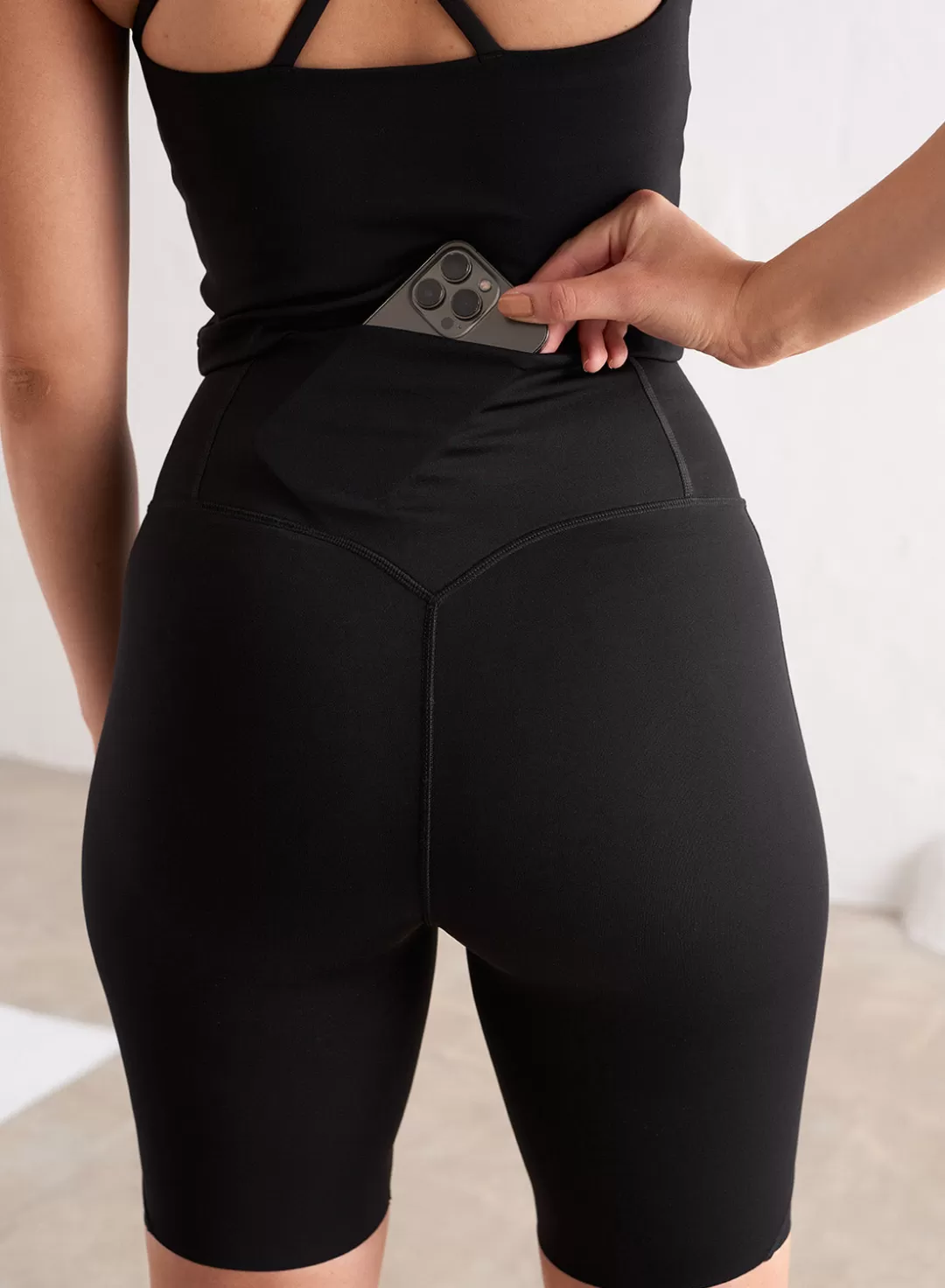 AIM’N Black Sculpting Biker Shorts Sale