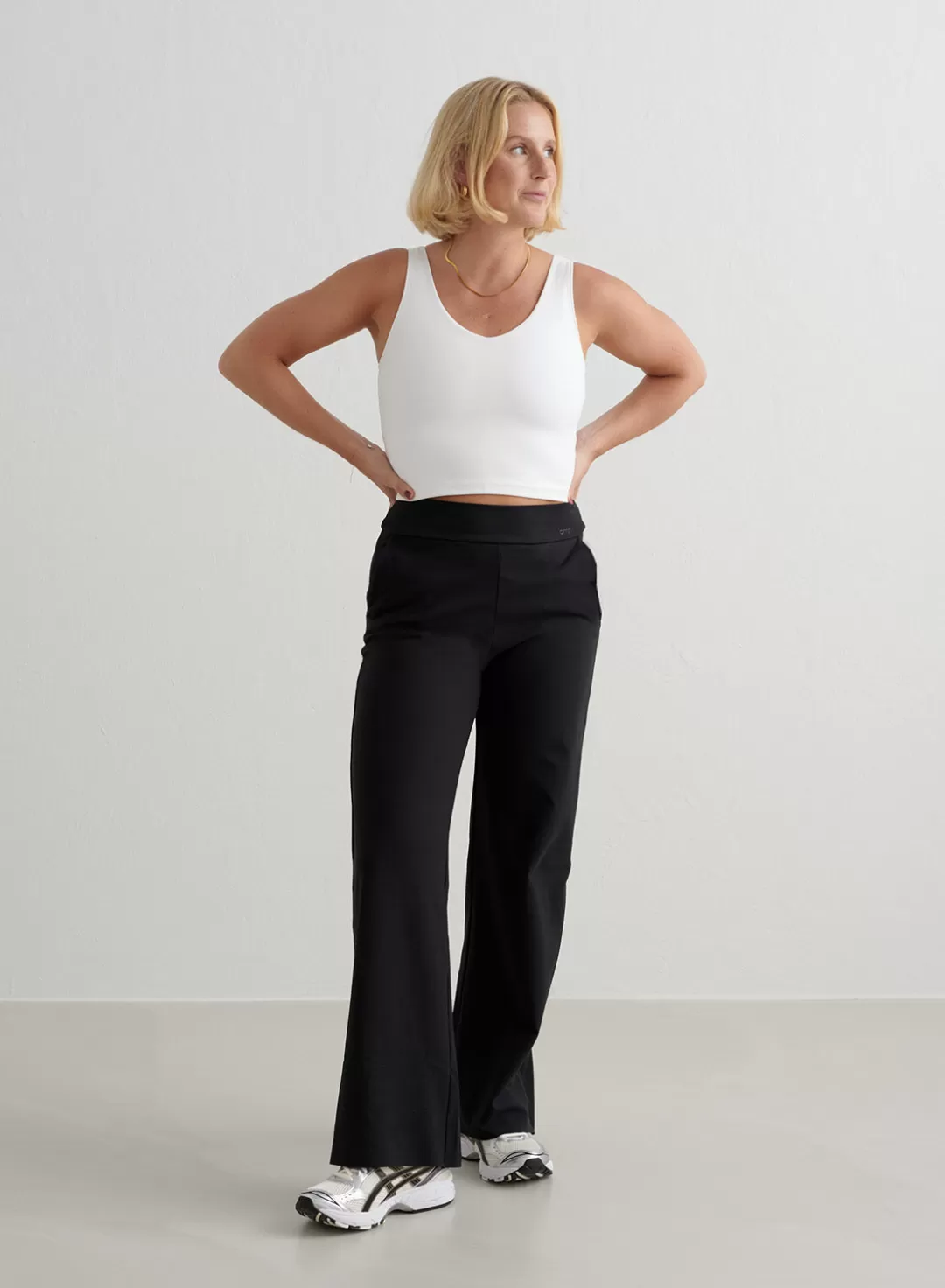 AIM’N Black Sense Wide Petite Pants Cheap