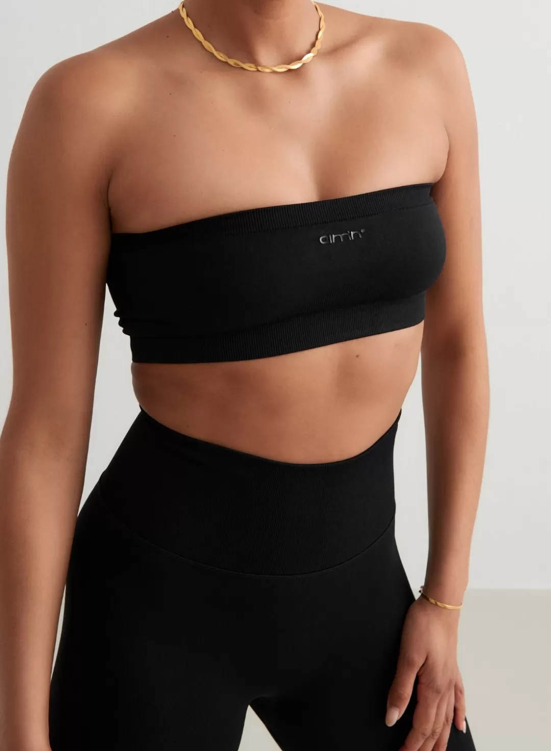 AIM’N Black Shape Seamless Bandeau Bra Sale