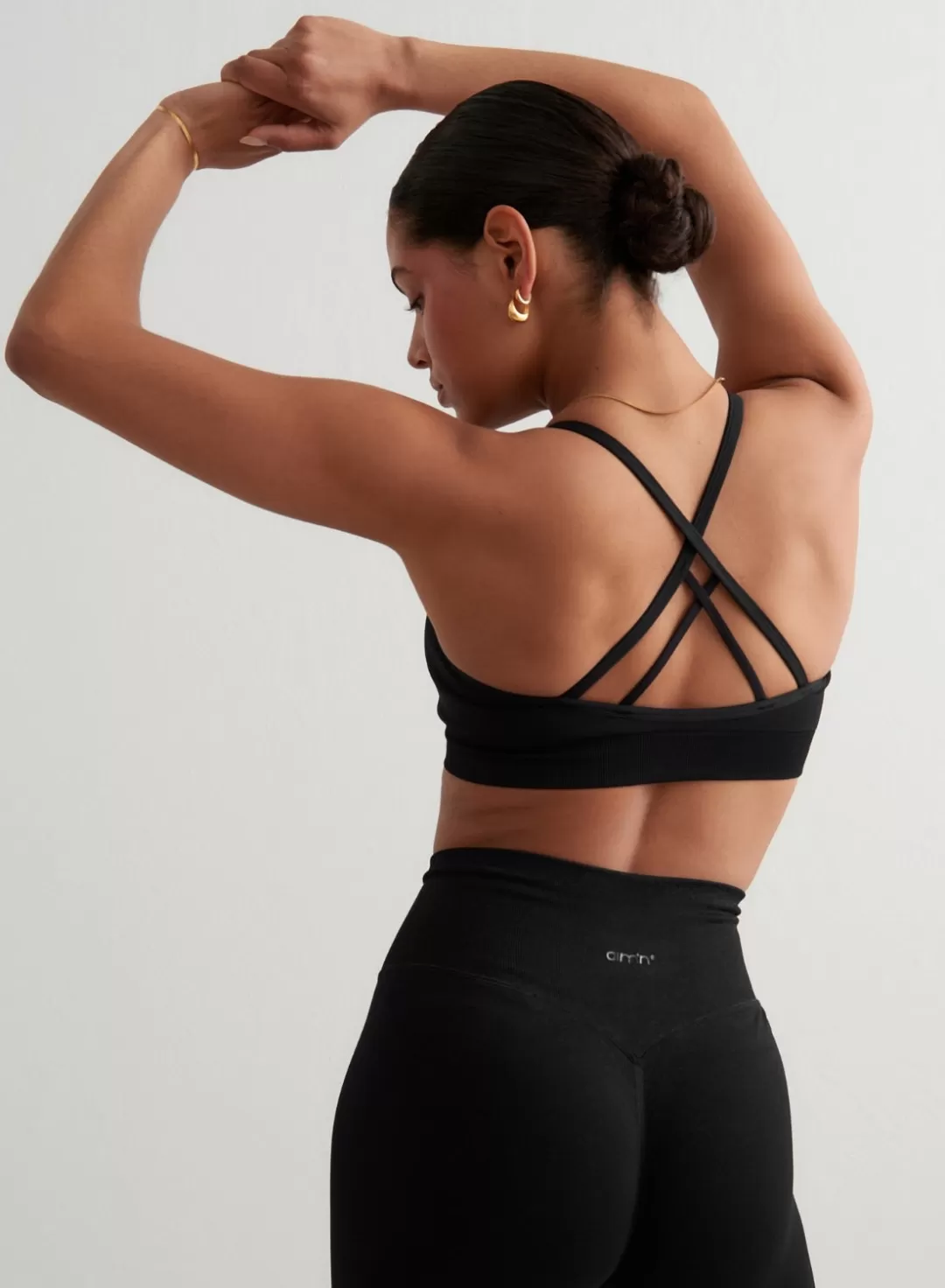 AIM’N Shape Seamless Cross Back Bra Black Best Sale