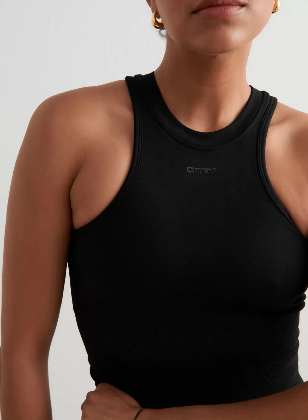 AIM’N Shape Seamless Racerfront Top Black Shop