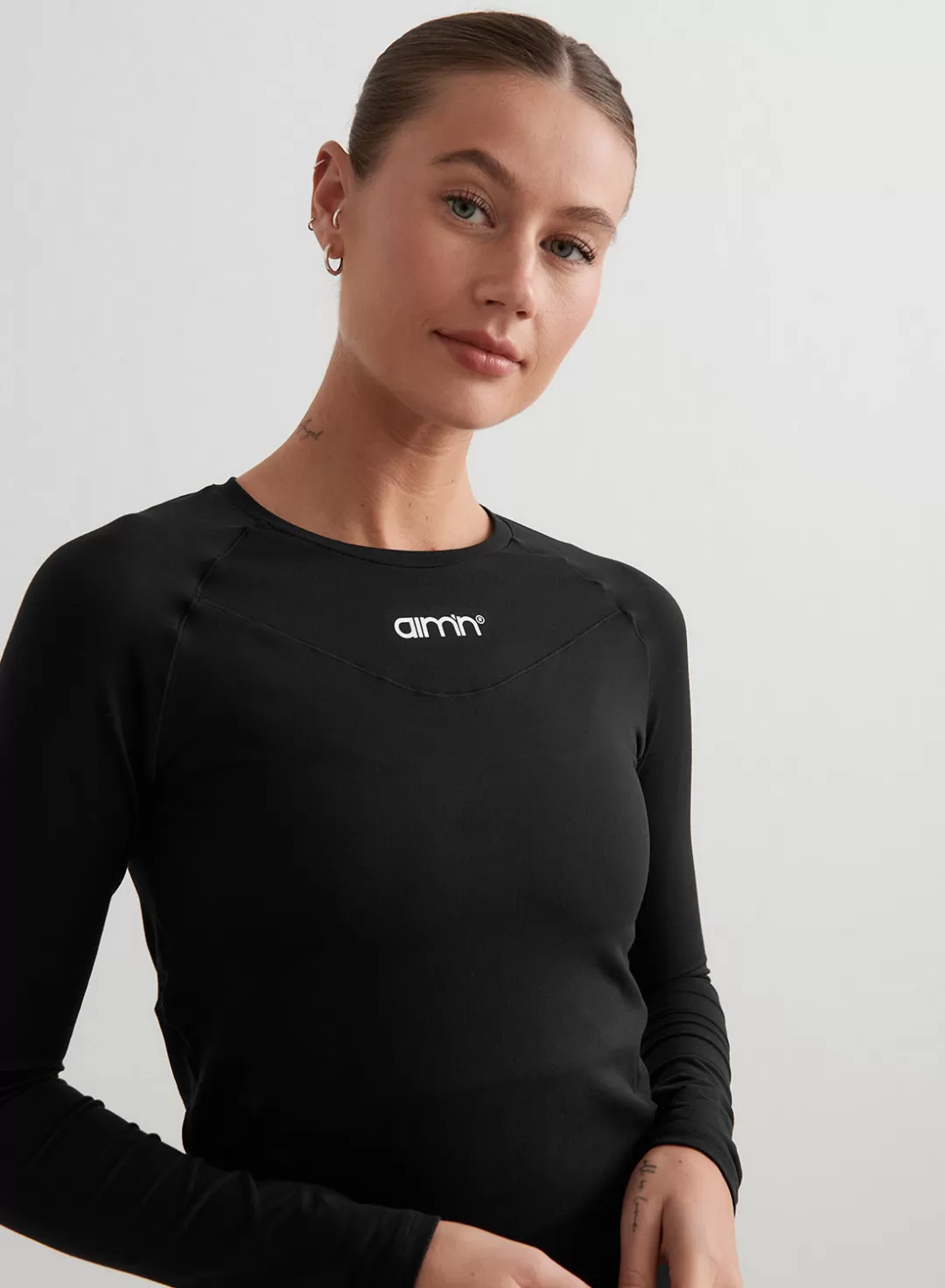 AIM’N Soft Basic Long Sleeve Black Outlet