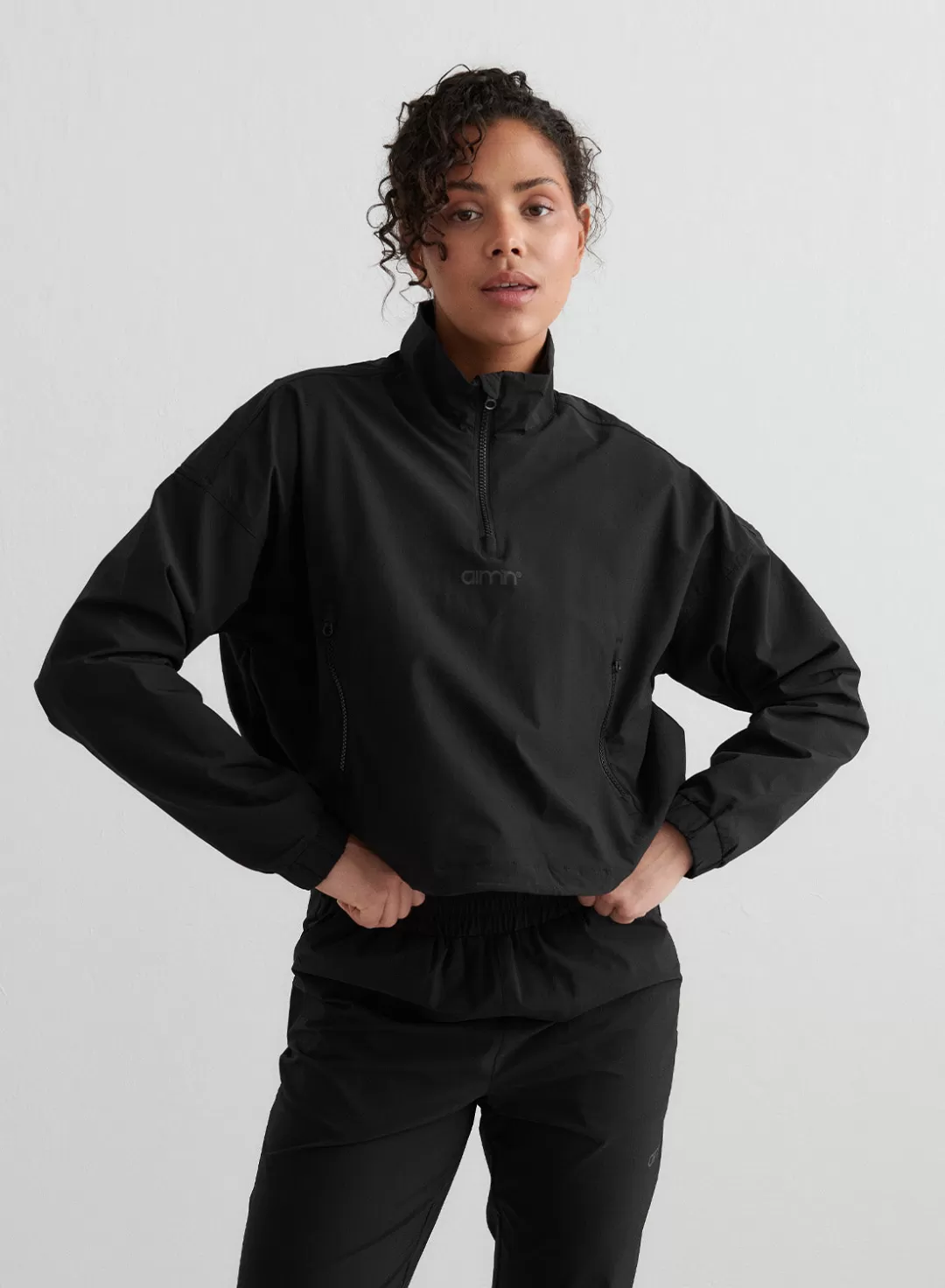 AIM’N Windbreaker Jacket Black Hot