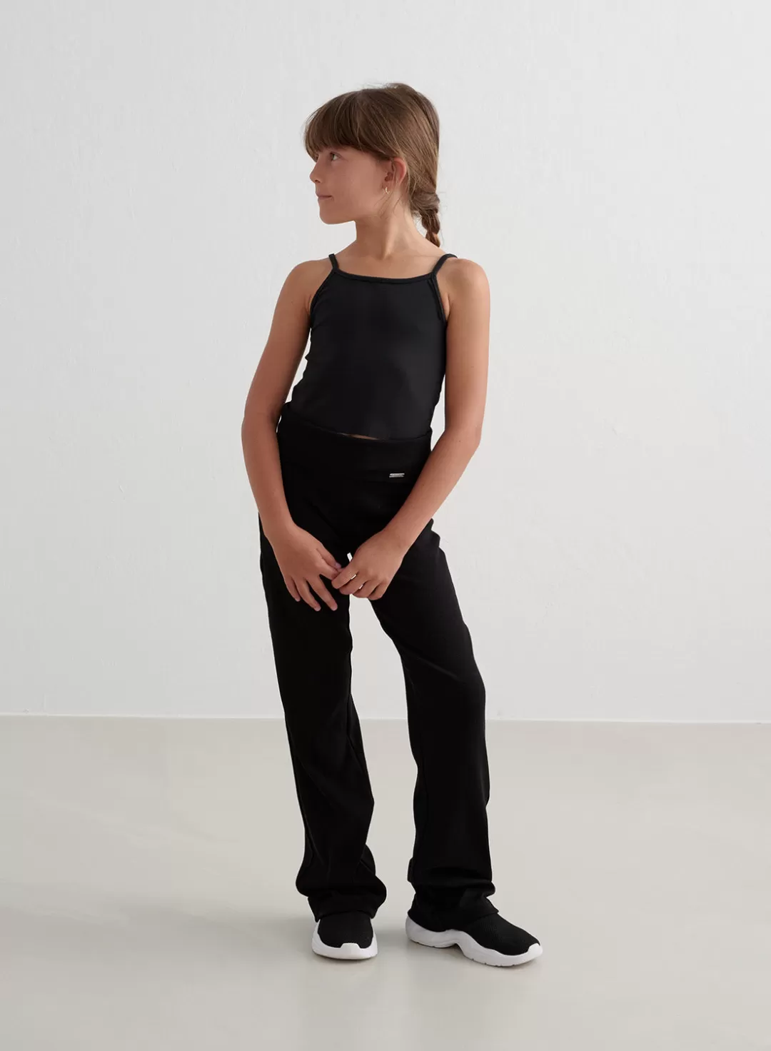 AIM’N Young Ease Ribbed Pants Black Sale