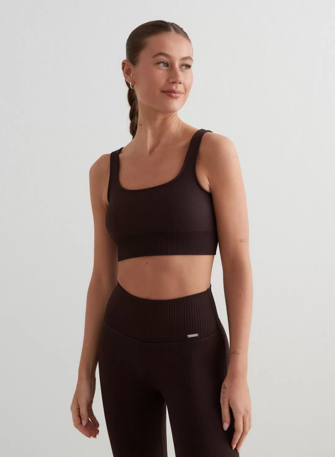 AIM’N Ribbed Seamless Bra Cacao Flash Sale