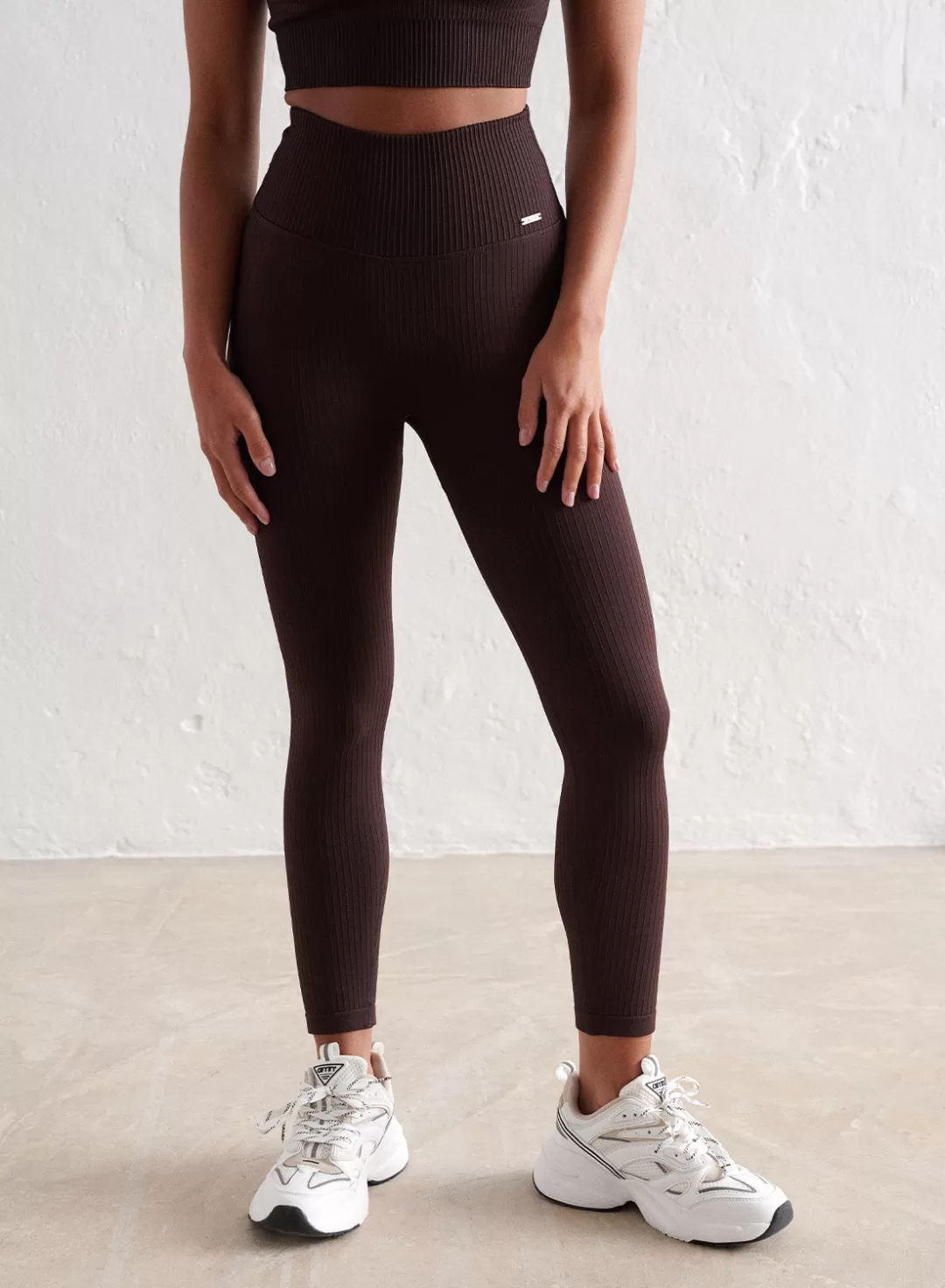 AIM’N Ribbed Seamless Petite Tights Cacao Flash Sale