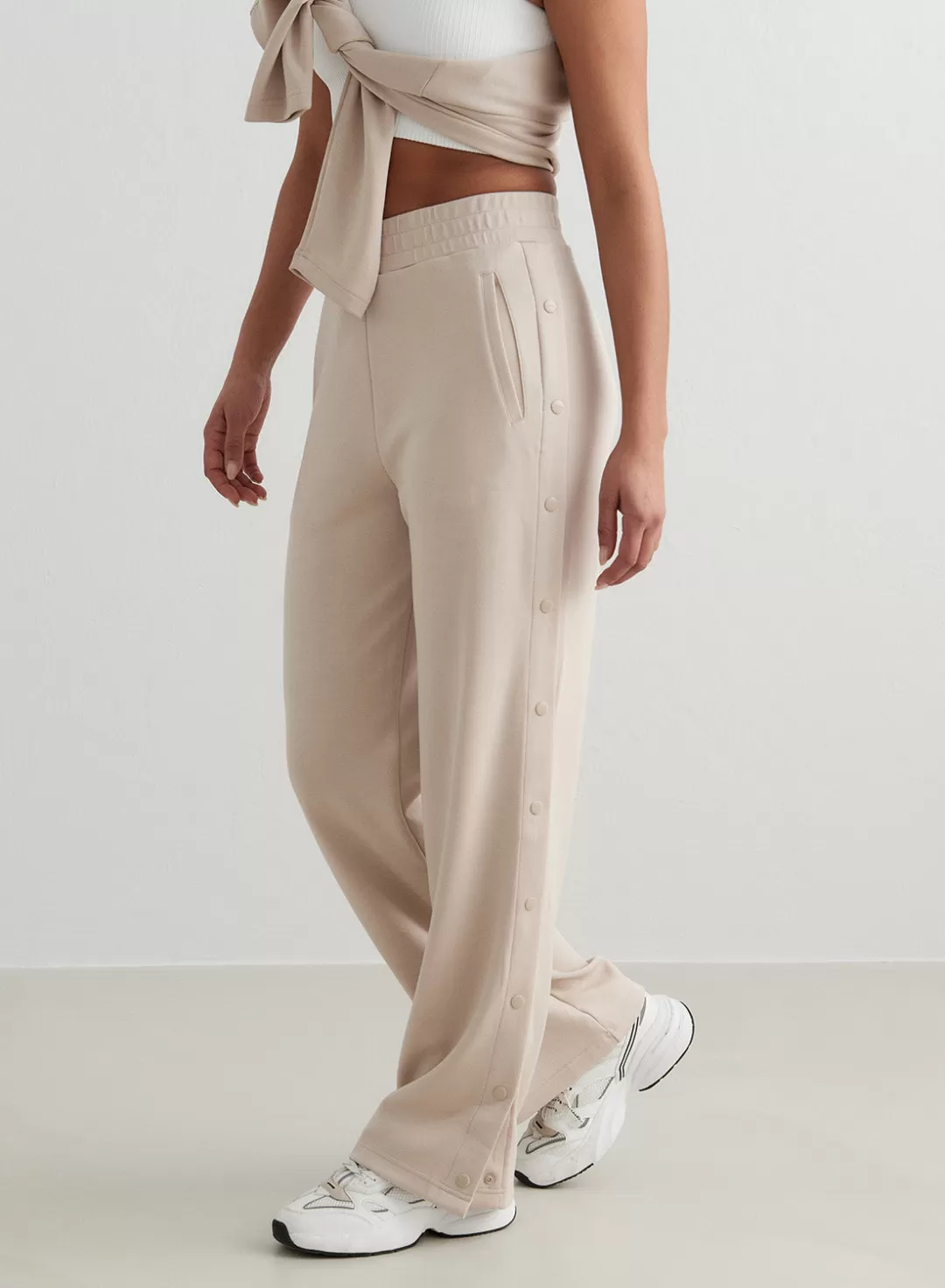 AIM’N Café Au Lait Comfy Buttoned Pants Cafè au lait Clearance