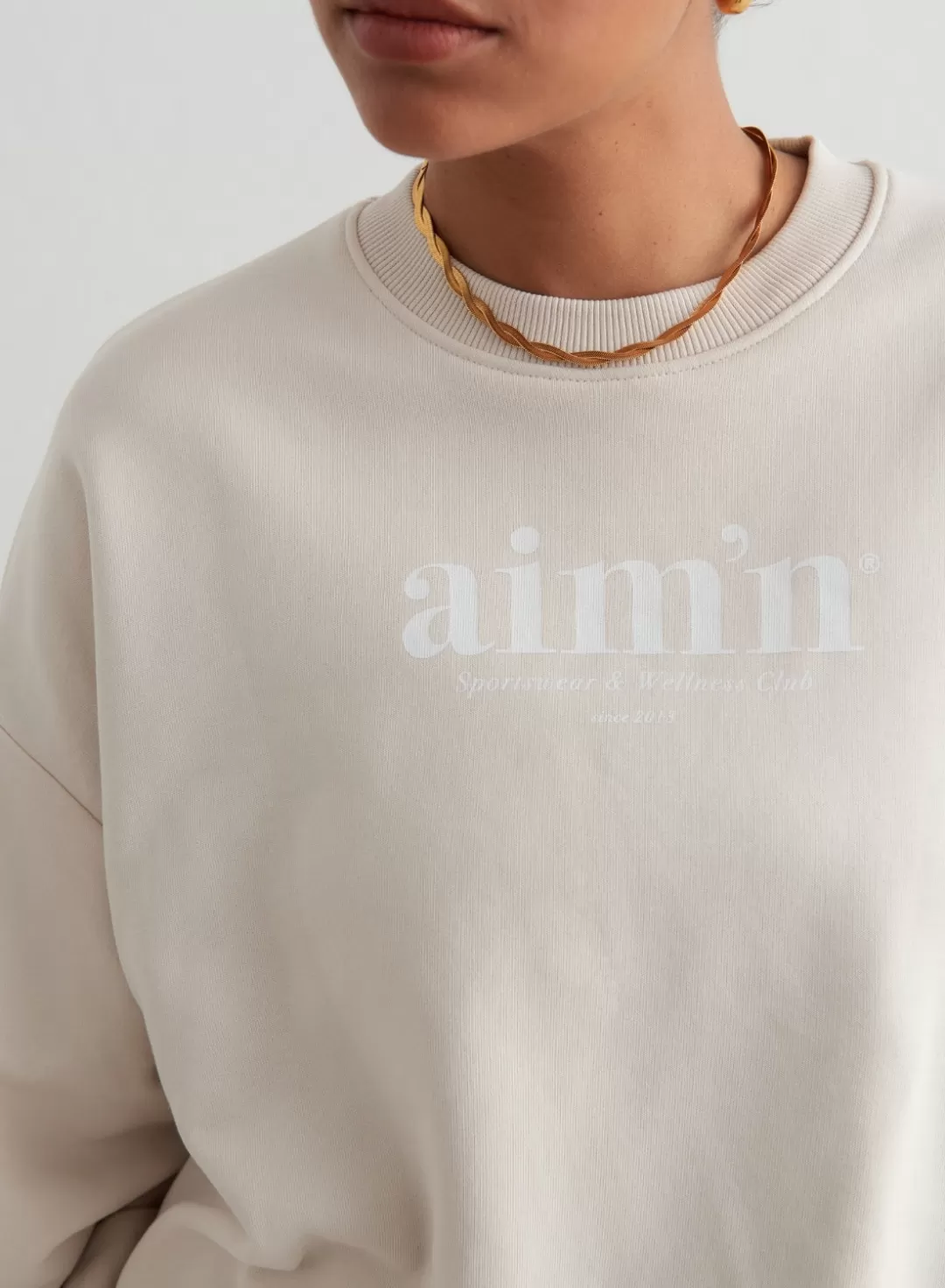 AIM’N Club Terry Sweatshirt Clay Sale