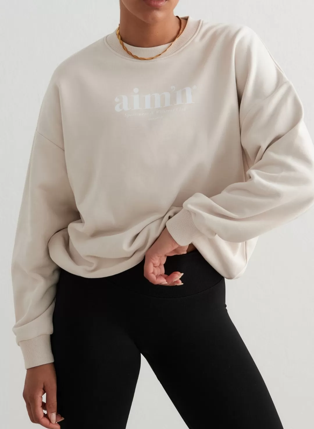 AIM’N Club Terry Sweatshirt Clay Sale