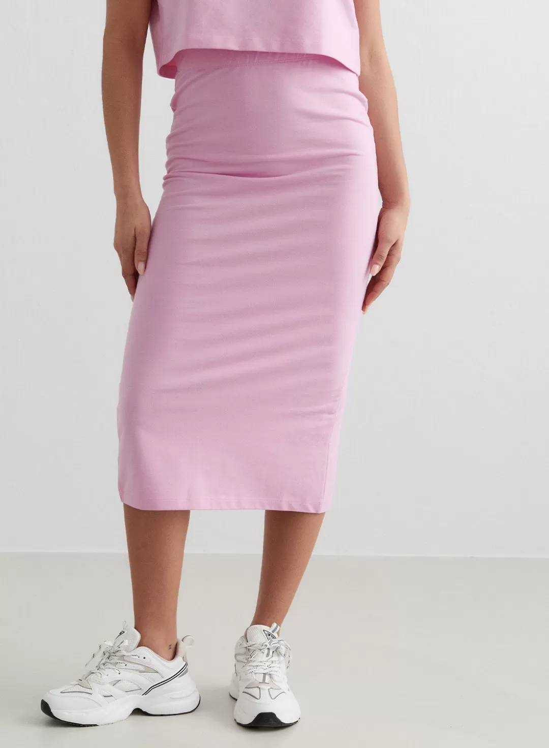 AIM’N French Terry Skirt Cotton candy Flash Sale