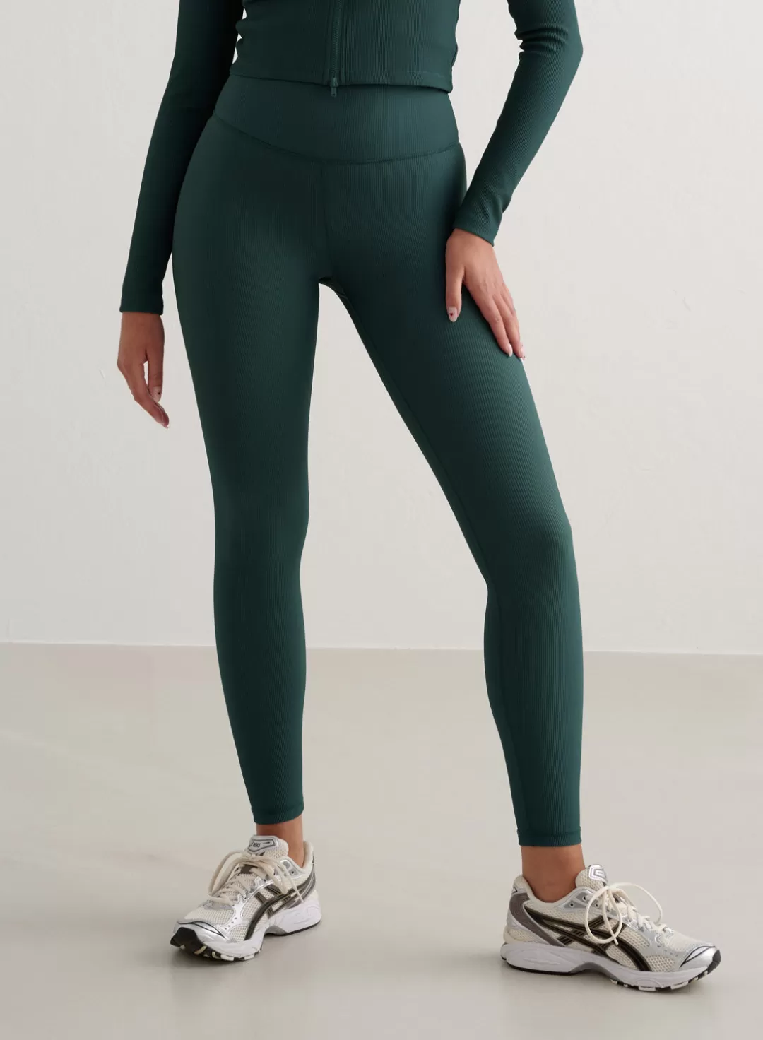 AIM’N Ribbed Performance Tights Deep emerald Hot