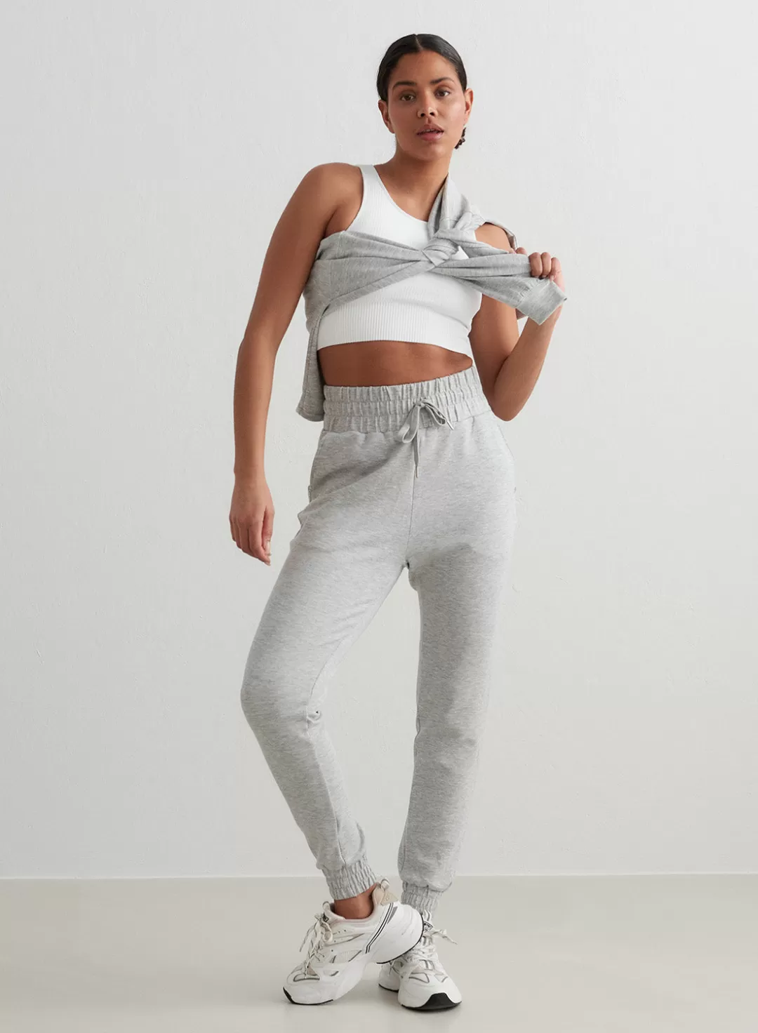 AIM’N Melange Comfy Sweatpants Light Grey Shop