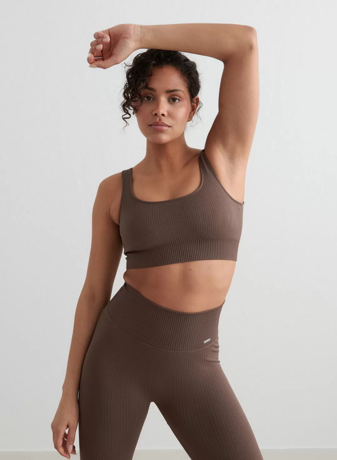 AIM’N Ribbed Seamless Tank Bra Macchiato Sale