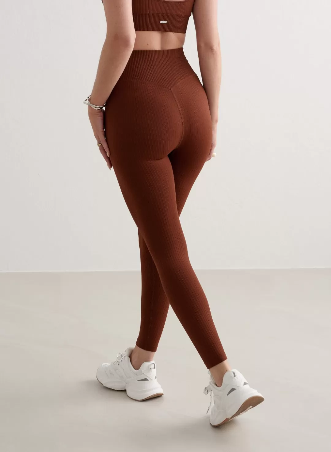 AIM’N Ribbed Seamless Tights Mahogany Fashion