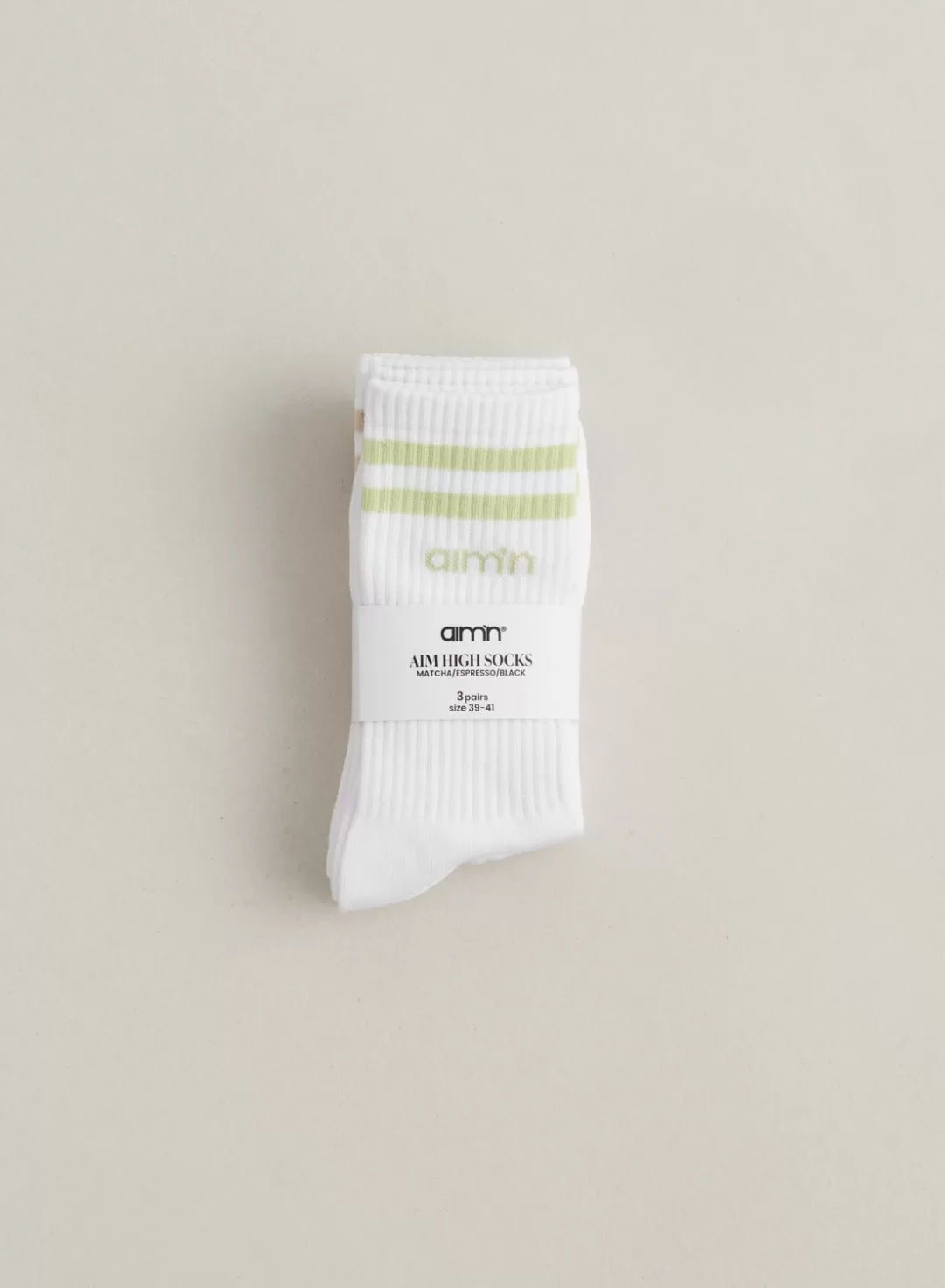 AIM’N Aim High Socks 3-Pack Matcha Outlet