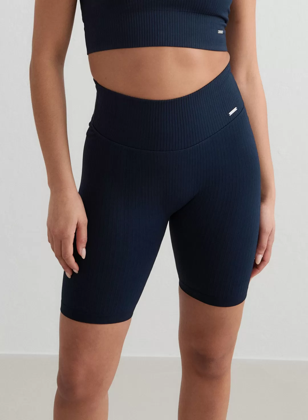 AIM’N Ribbed Biker Shorts Navy Cheap