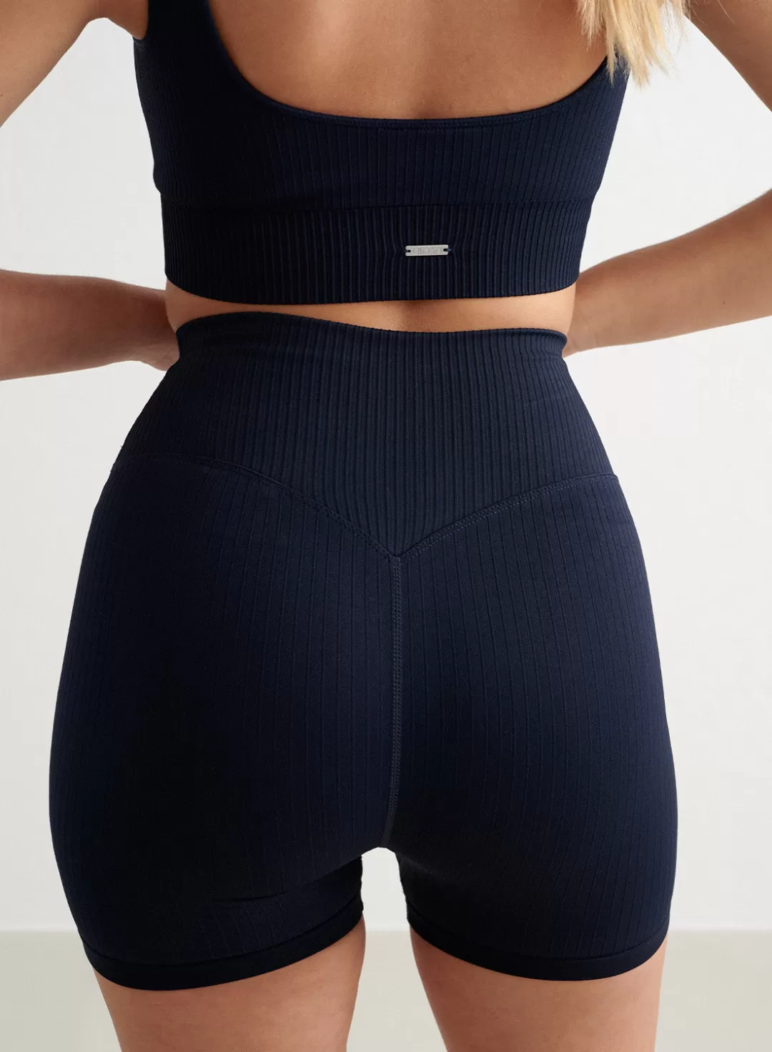 AIM’N Ribbed Midi Biker Shorts Navy Clearance