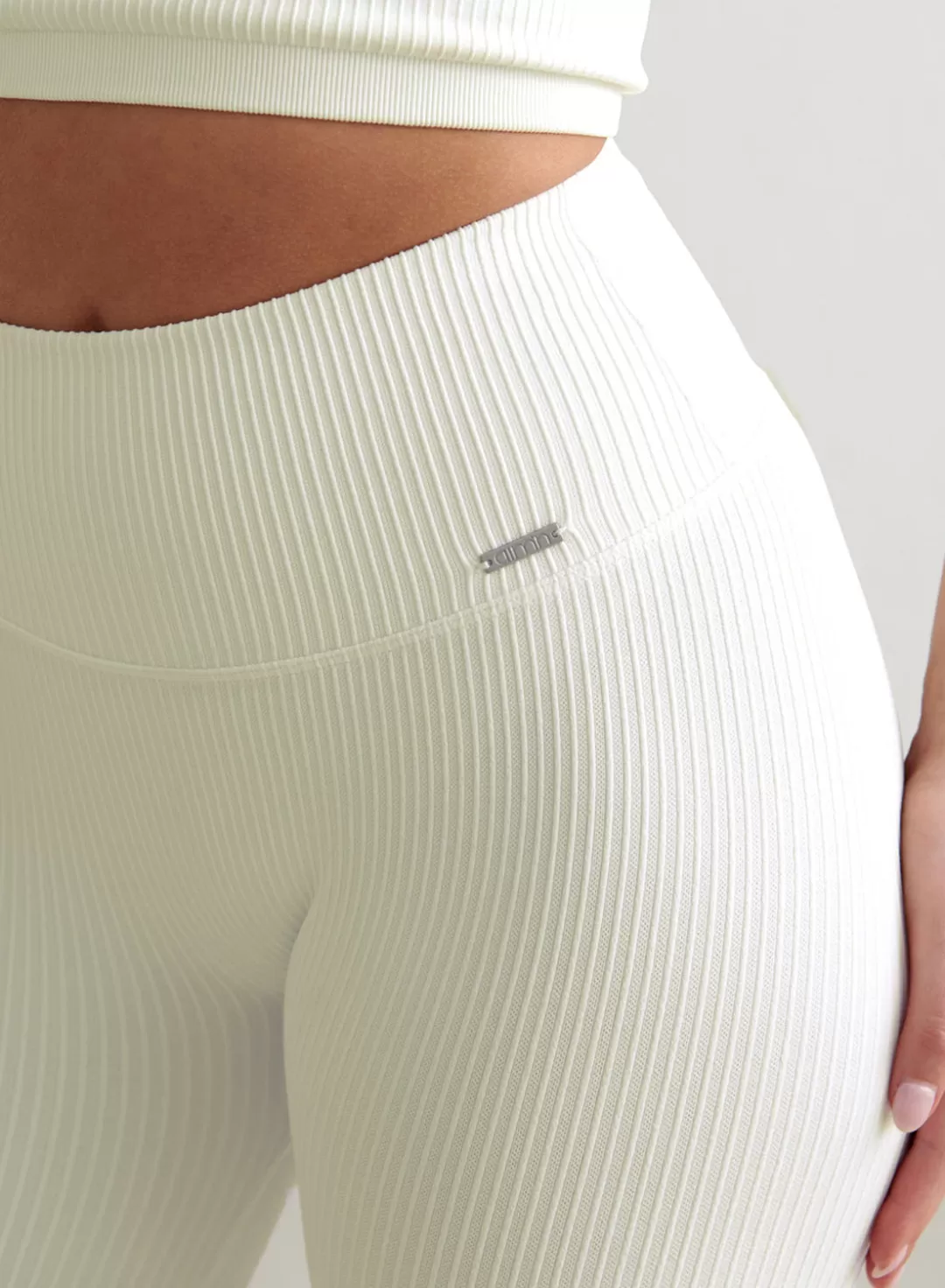 AIM’N Off-White Ribbed Seamless Biker Shorts Off white Outlet