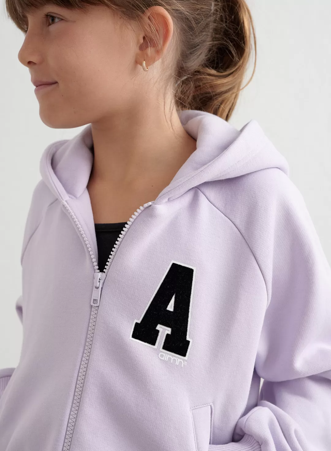 AIM’N Young Sweat Zip Hood Pale lavender Clearance