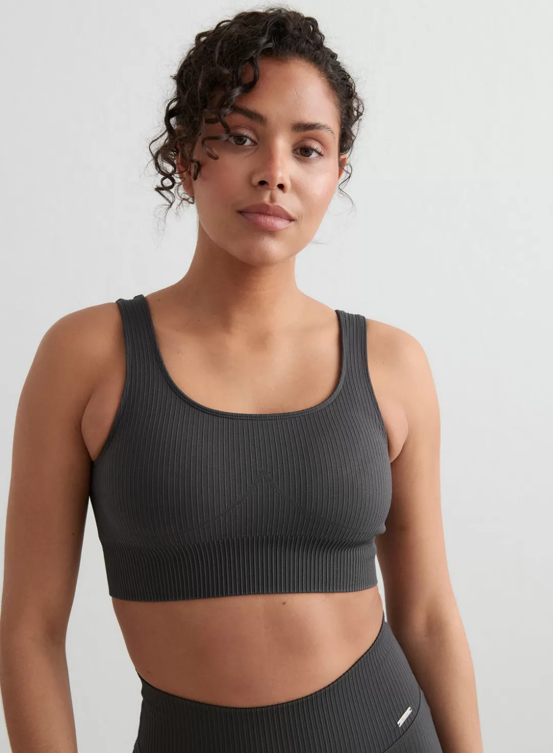 AIM’N Ribbed Seamless Bra Shadow grey Discount