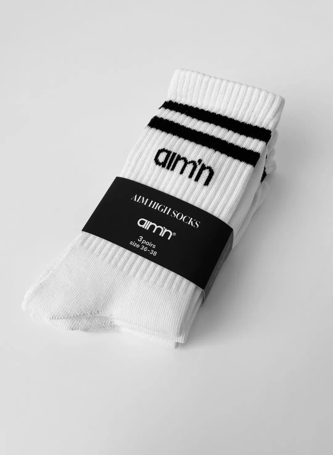 AIM’N Aim High Socks 3-pack White Flash Sale