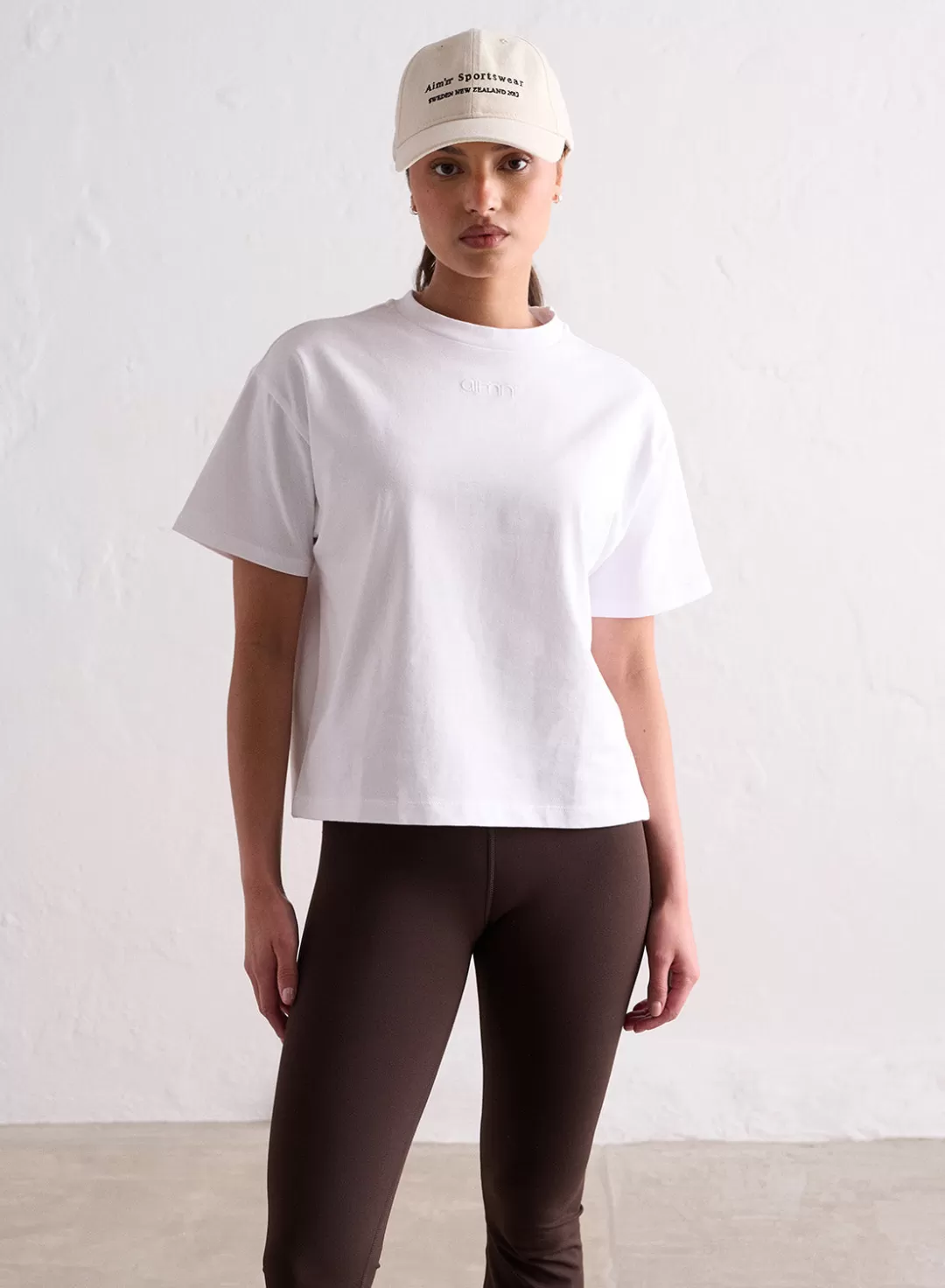 AIM’N White Boxy T-shirt Fashion