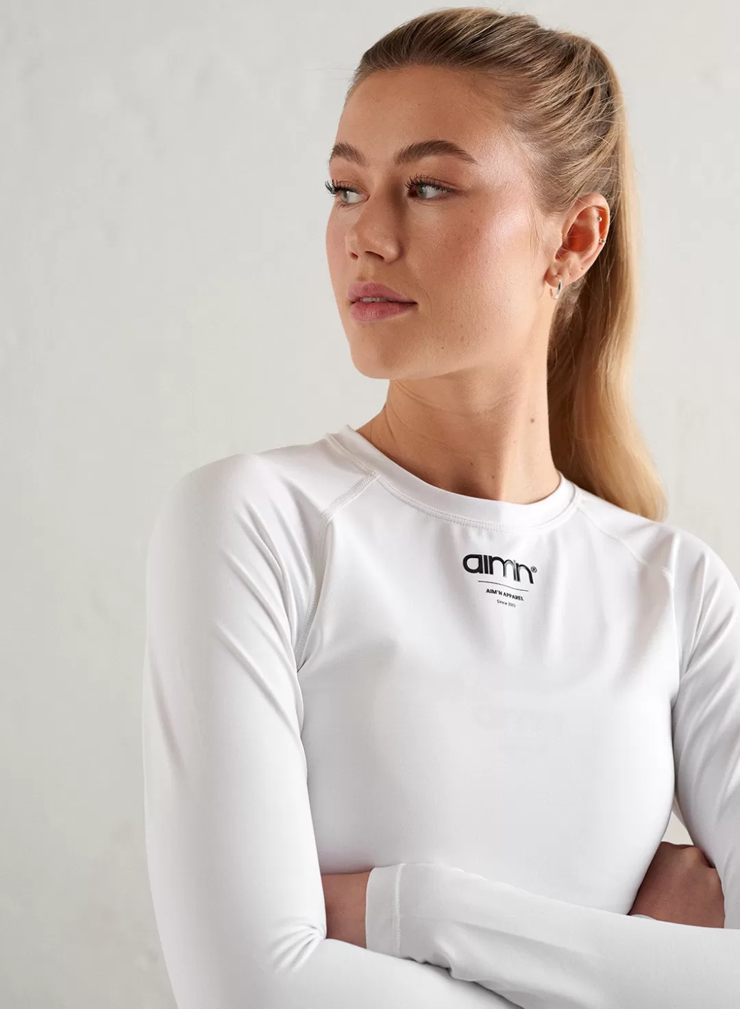 AIM’N Edge Core Long Sleeve White Sale