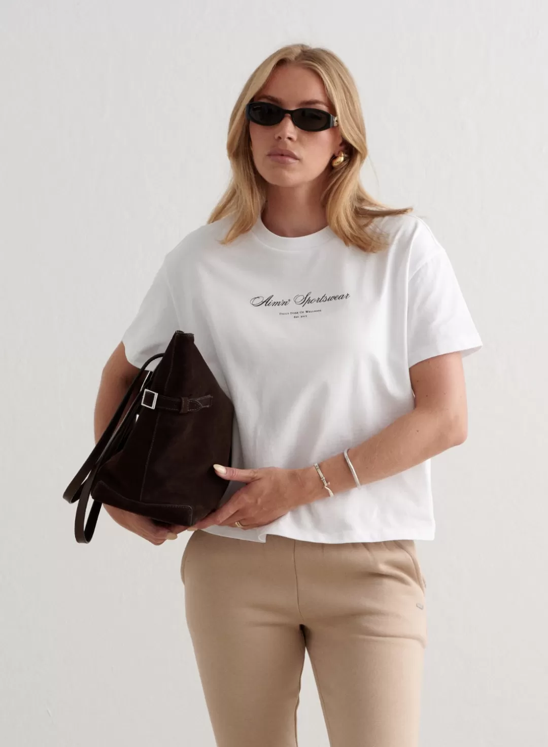 AIM’N Heritage Boxy T-shirt White Discount