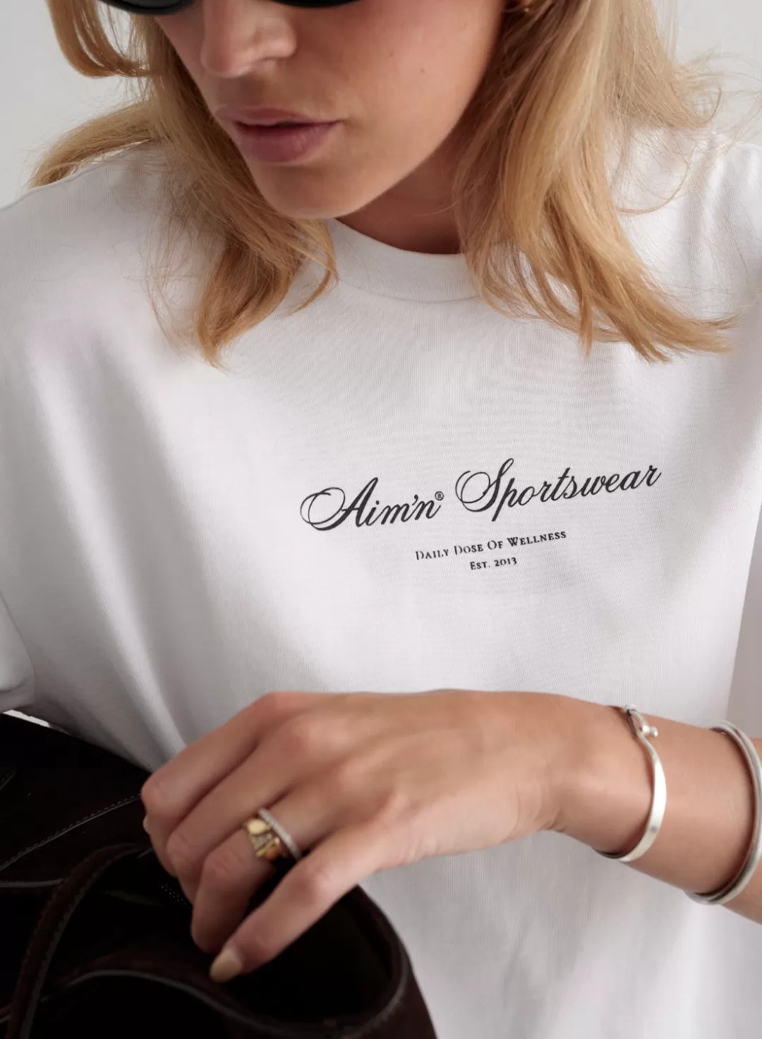 AIM’N Heritage Boxy T-shirt White Discount
