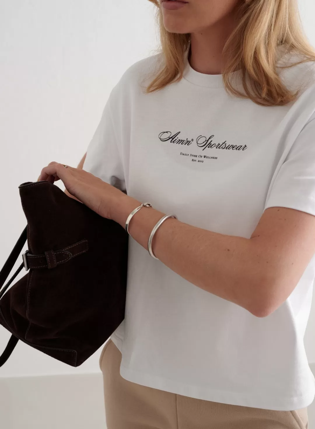 AIM’N Heritage Boxy T-shirt White Discount