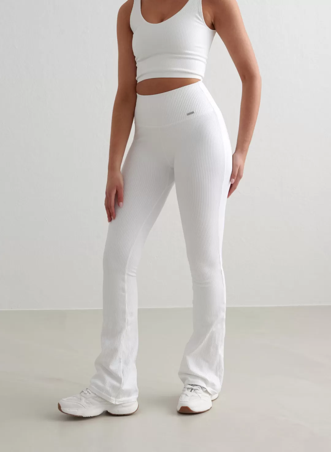 AIM’N Ribbed Seamless Flare Tights White Sale