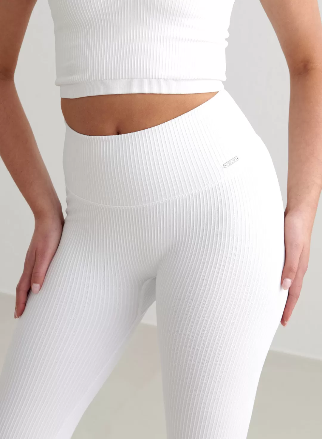 AIM’N Ribbed Seamless Tights White Best Sale