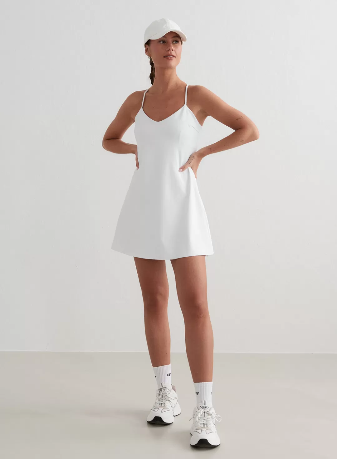 AIM’N Sense Strap Dress White Fashion