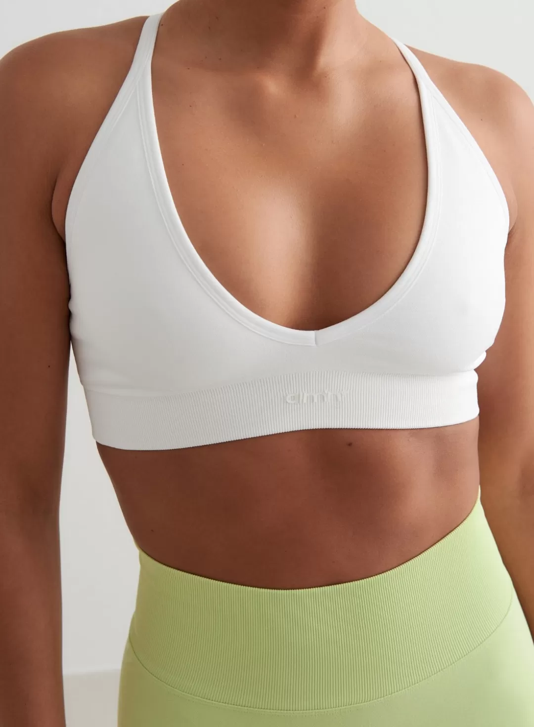 AIM’N Shape Seamless Cross Back Bra White Cheap